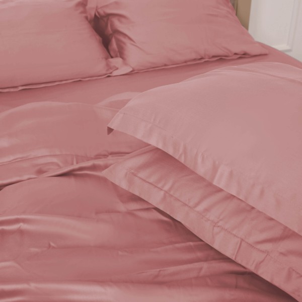 Фото - Комплект постільної білизни MirSon Tencel №02 Pink 175х210 см (2200009368585)